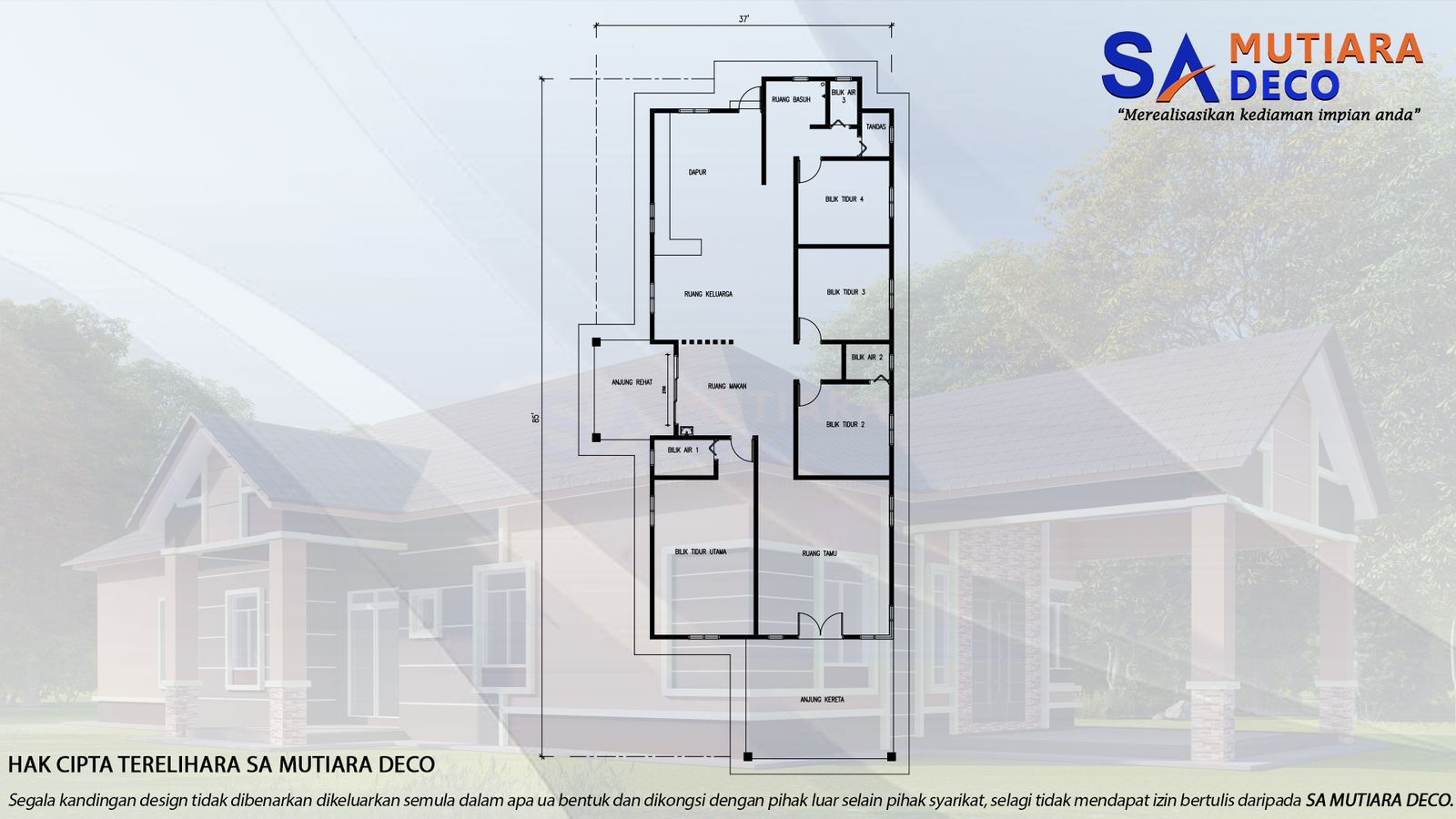 Mutiara Kencana Raya 2400 - Floor Plan